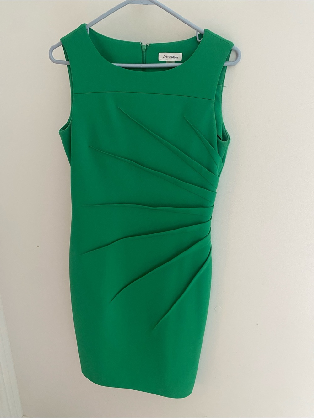 Calvin Klein Emerald Green Sleeveless Sheath Dress